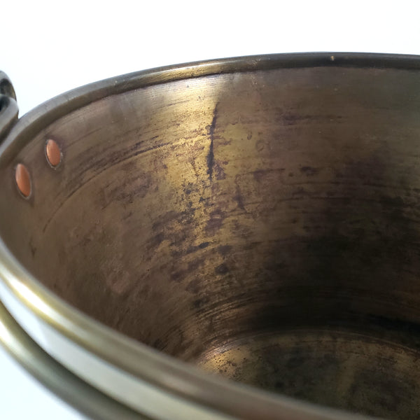 Spun Brass Preserving Kettle Bucket Hiram W. Hayden Waterbury Connecticut Patent 1851