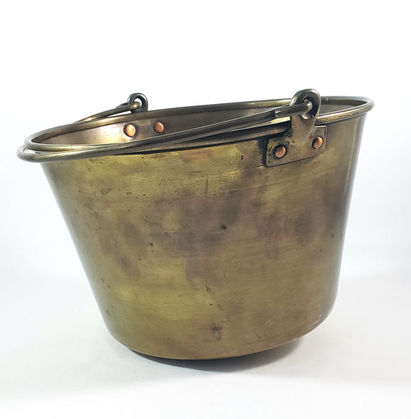 Spun Brass Preserving Kettle Bucket Hiram W. Hayden Waterbury Connecticut Patent 1851