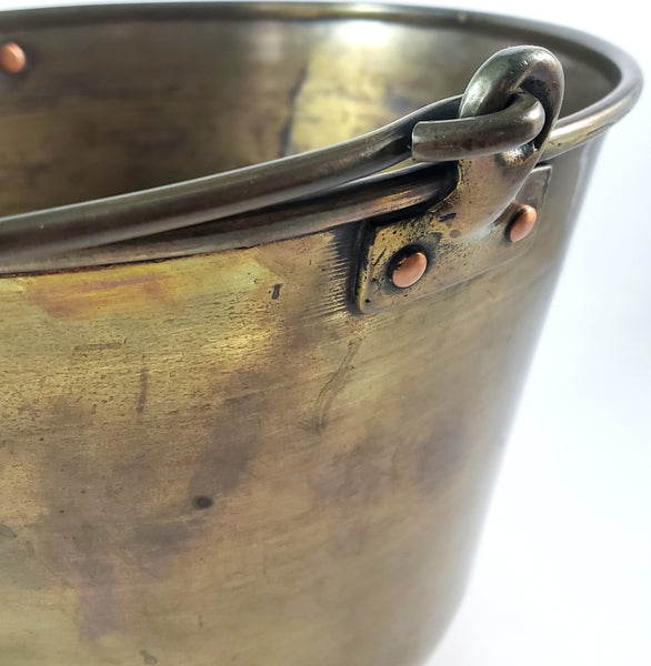 Spun Brass Preserving Kettle Bucket Hiram W. Hayden Waterbury Connecticut Patent 1851