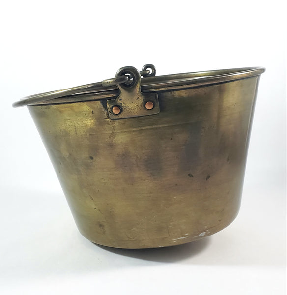 Spun Brass Preserving Kettle Bucket Hiram W. Hayden Waterbury Connecticut Patent 1851