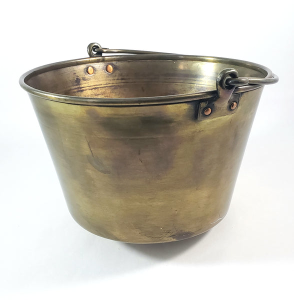 Spun Brass Preserving Kettle Bucket Hiram W. Hayden Waterbury Connecticut Patent 1851