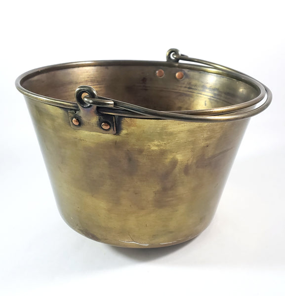 Spun Brass Preserving Kettle Bucket Hiram W. Hayden Waterbury Connecticut Patent 1851
