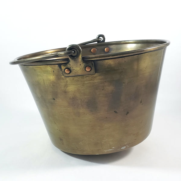 Spun Brass Preserving Kettle Bucket Hiram W. Hayden Waterbury Connecticut Patent 1851