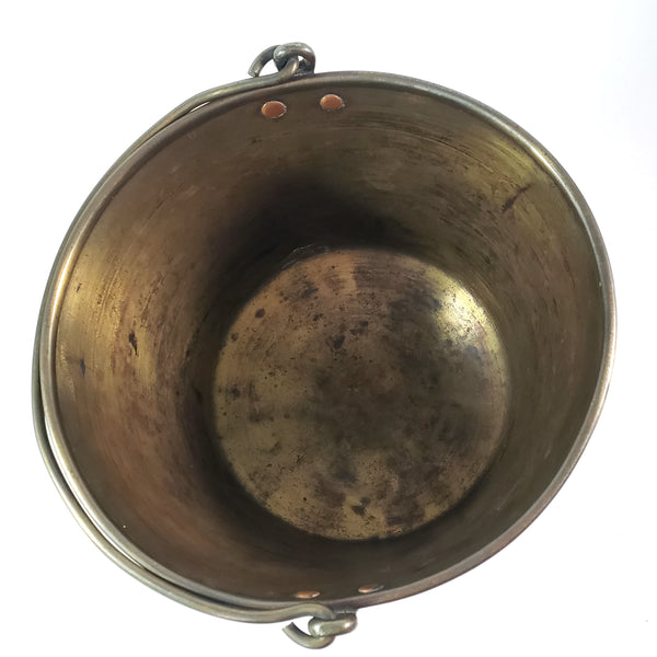Spun Brass Preserving Kettle Bucket Hiram W. Hayden Waterbury Connecticut Patent 1851