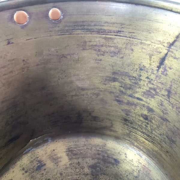 Spun Brass Preserving Kettle Bucket Hiram W. Hayden Waterbury Connecticut Patent 1851