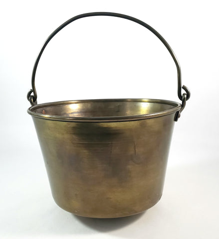 Spun Brass Preserving Kettle Bucket Hiram W. Hayden Waterbury Connecticut Patent 1851