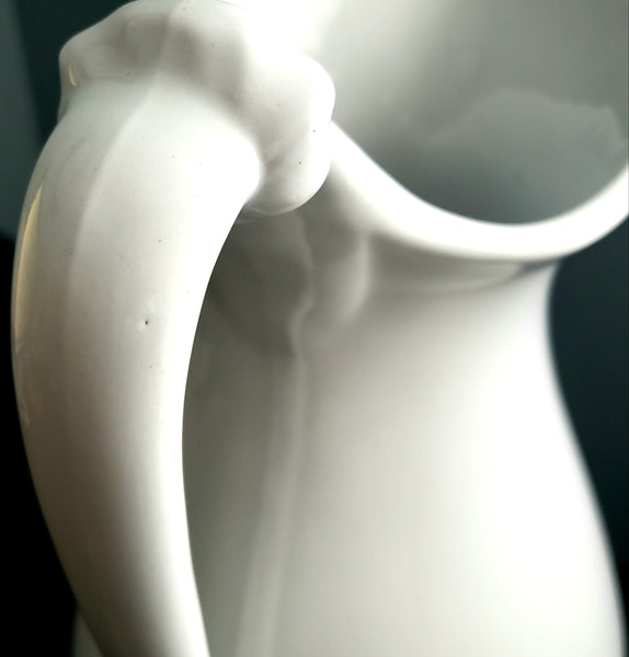 Antique White Ironstone Pitcher Savoy T & R Boote England