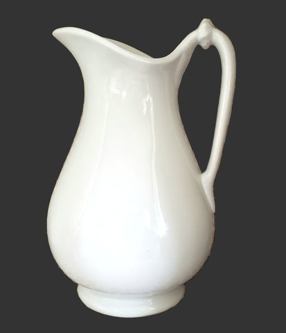 Antique White Ironstone Pitcher & Basin Savoy T & R Boote England