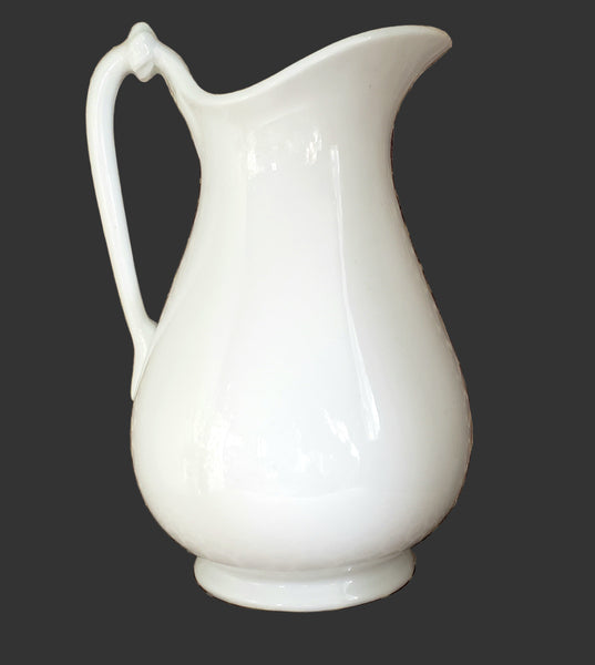 Antique White Ironstone Pitcher Savoy T & R Boote England
