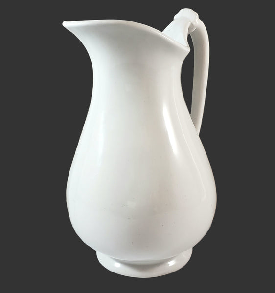 Antique White Ironstone Pitcher Savoy T & R Boote England