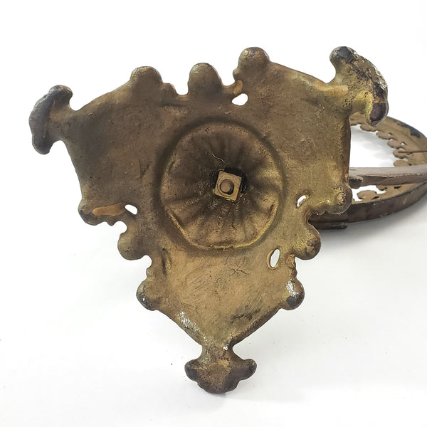 Vintage Metalwork Cast Iron Tilting Vanity Mirror Frame No Glass Mirror