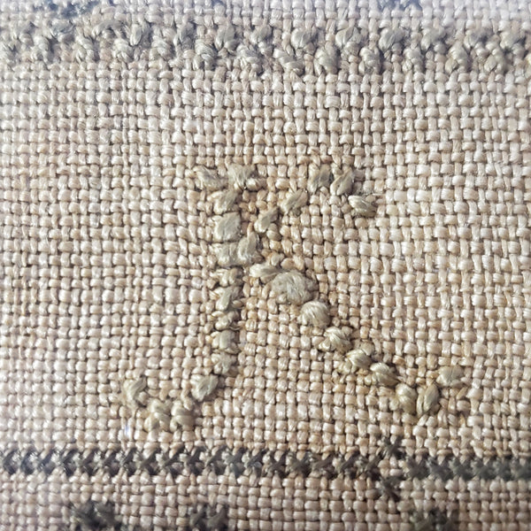 Antique Framed American School Girl Needlepoint Alphabet Sampler Mary Ann Jacoby 1832