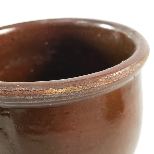 Pair of Old Glazed Crocks 2 Quart & 1 Quart