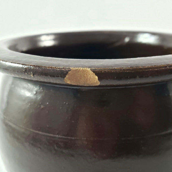 Pair of Old Glazed Crocks 2 Quart & 1 Quart