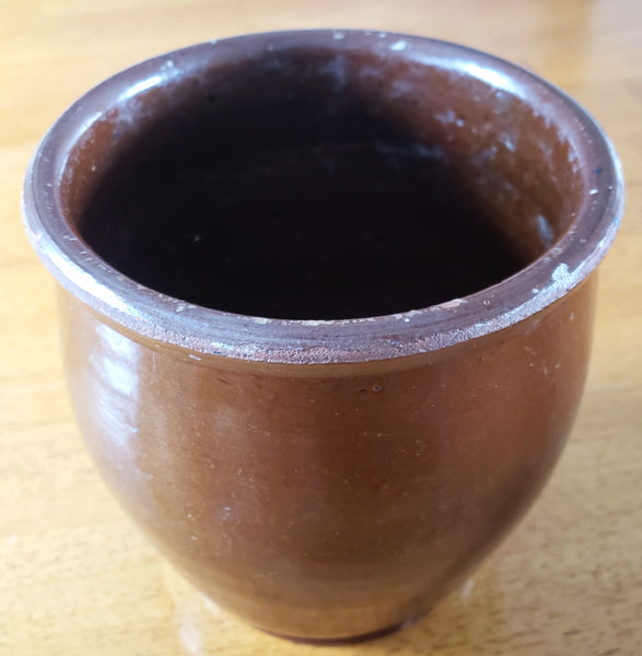 Pair of Old Glazed Crocks 2 Quart & 1 Quart