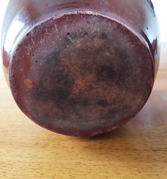 Pair of Old Glazed Crocks 2 Quart & 1 Quart