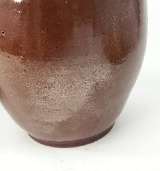 Pair of Old Glazed Crocks 2 Quart & 1 Quart