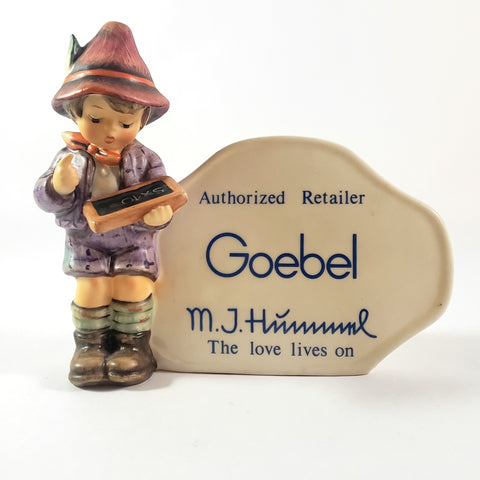 Goebel Hummel The Love Lives On School Boy Retailer Store Display Figurine 1980s