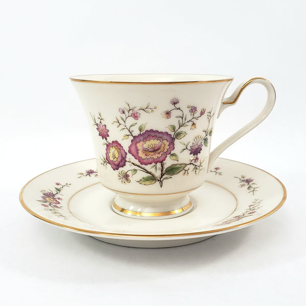 Noritake ASIAN SONG Floral Ivory Porcelain China 5 Piece Place Setting - Pattern 7151