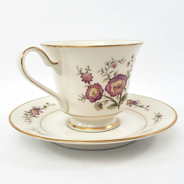 Noritake ASIAN SONG Floral Ivory Porcelain China 5 Piece Place Setting - Pattern 7151