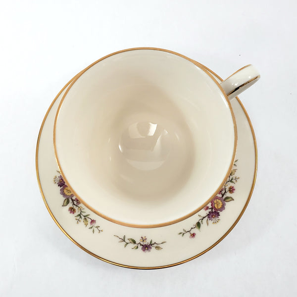 Noritake ASIAN SONG Floral Ivory Porcelain China 5 Piece Place Setting - Pattern 7151