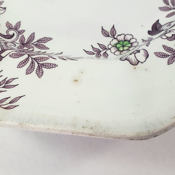 Antique Ironstone Transferware Platter TYROL 15 3/4" John Wedgwood England