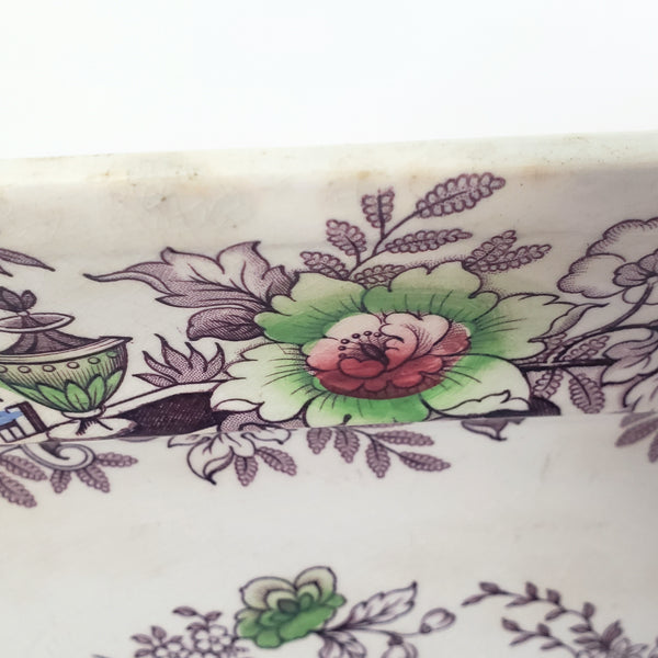Antique Ironstone Transferware Platter TYROL 15 3/4" John Wedgwood England