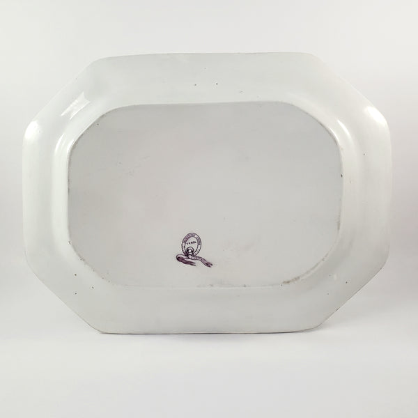 Antique Ironstone Transferware Platter TYROL 15 3/4" John Wedgwood England