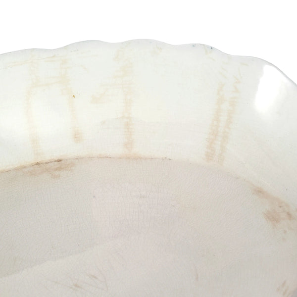 Large Antique Oval Flow Blue Serving Platter 17 ¾” ROYAL Pattern New Wharf Pottery England