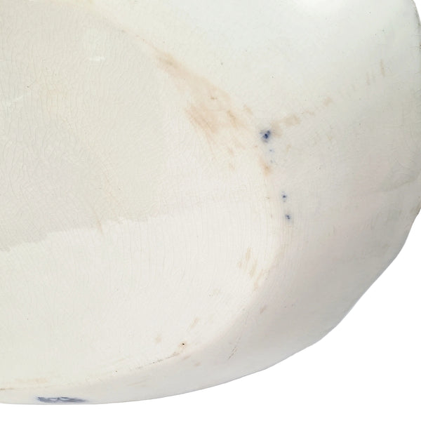 Large Antique Oval Flow Blue Serving Platter 17 ¾” ROYAL Pattern New Wharf Pottery England