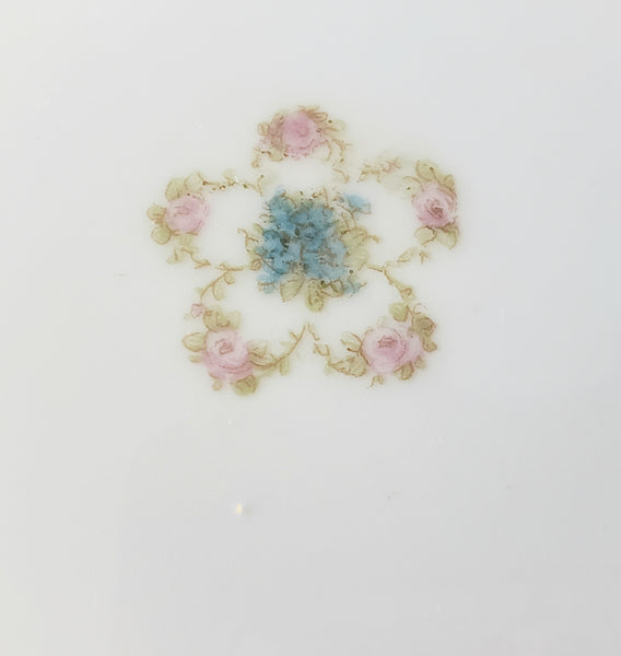 Three Piece Antique Porcelain Dinnerware Plates Haviland & Co Limoges France