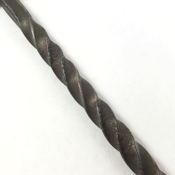 Vintage Forged Wrought Iron Flesh Fork "Heart Handle" Twisted 2 Pronged