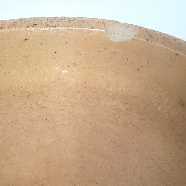 Vintage American Yellow ware Mixing Nesting Bowl Set of 5 Pink & Blue Bands