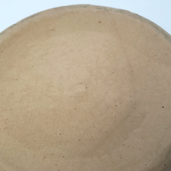 Vintage American Yellow ware Mixing Nesting Bowl Set of 5 Pink & Blue Bands