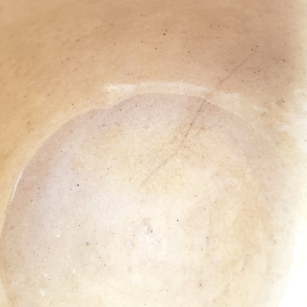 Vintage American Yellow ware Mixing Nesting Bowl Set of 5 Pink & Blue Bands