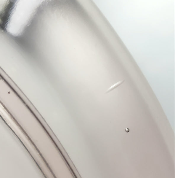 Vintage Pink Depression Cake Plate Three Footed Sunflower by Jeannette 1930s