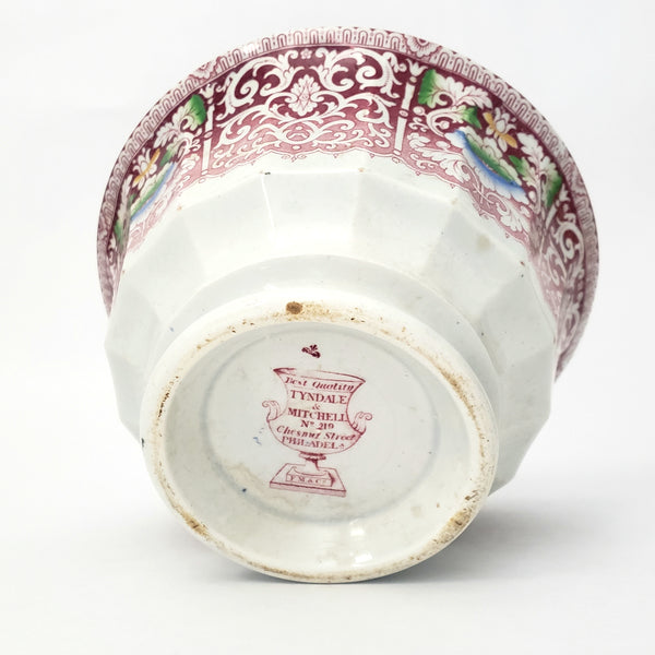 Antique Polychrome Transferware Rice Bowl Zamara by Francis Morley & Co. England