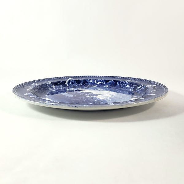 Wedgwood Historical Cobalt Blue Transfer 9" Plate Washington Crossing the Delaware Etruria