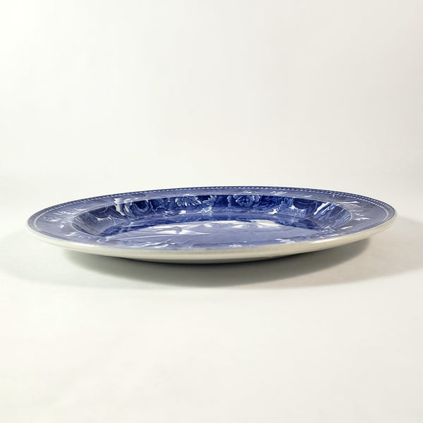 Antique Cobalt Blue 9" Commemorative Plate Theodore Roosevelt by Wedgwood Etruria