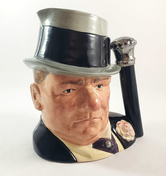 Large Royal Doulton Character Jug 7 1/2" WC Fields 1982