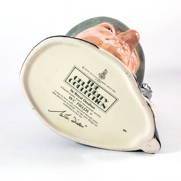 Large Royal Doulton Character Jug 7 1/2" WC Fields 1982