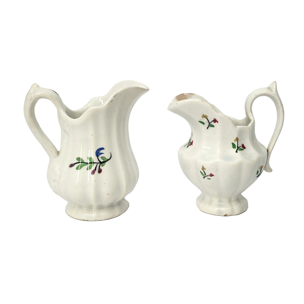 Antique Victorian Childs Play Miniature Pitchers Set of 2