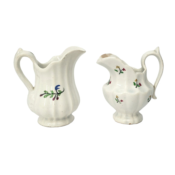 Antique Victorian Childs Play Miniature Pitchers Set of 2