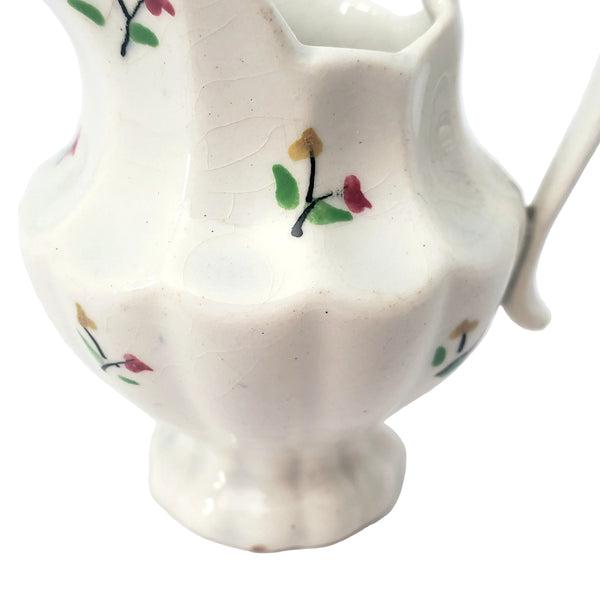 Antique Victorian Childs Play Miniature Pitchers 3 1/4" Set of 2