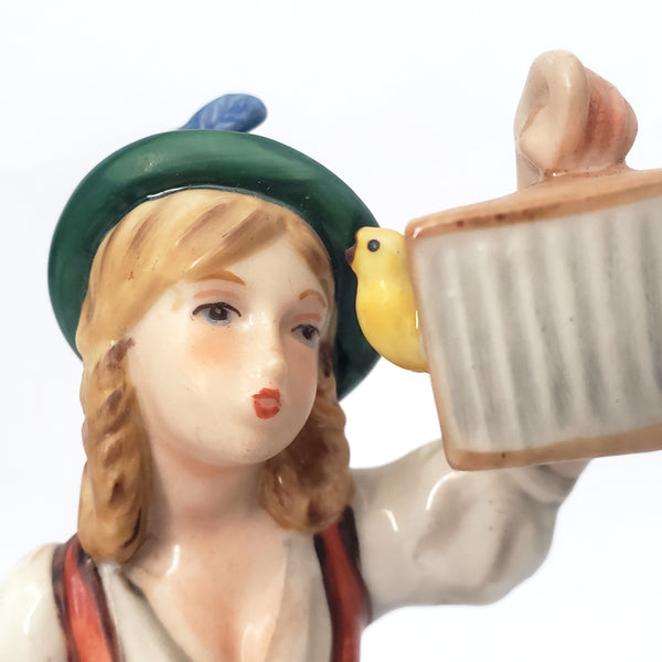 Gerhard Bachmann Figurine by Goebel Girl with Birdcages 1970s