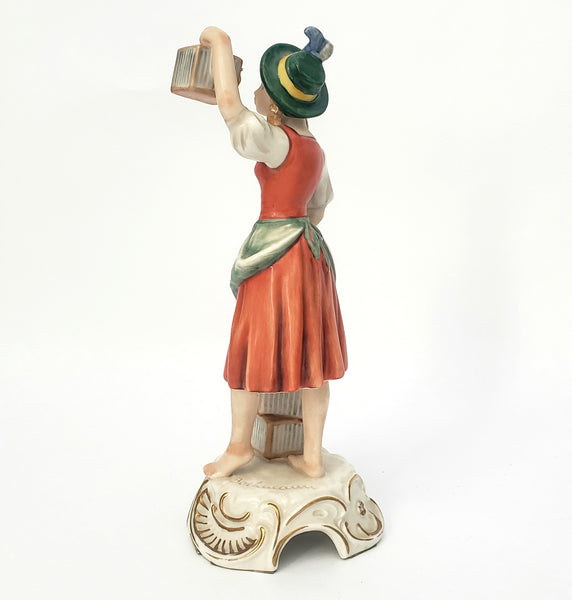 Gerhard Bachmann Figurine by Goebel Girl with Birdcages 1970s