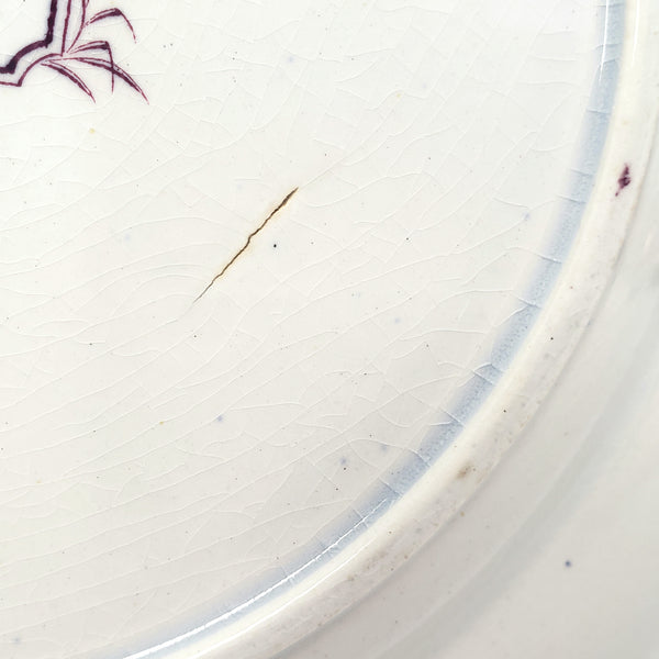 Antique Purple Transferware Plate Set of 4 Aurora Francis Morley & Co. England