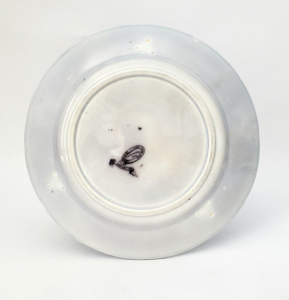 Flow Black Mulberry Pearl Stoneware Transferware Plate Set of 2 Washington Vase PW&Co