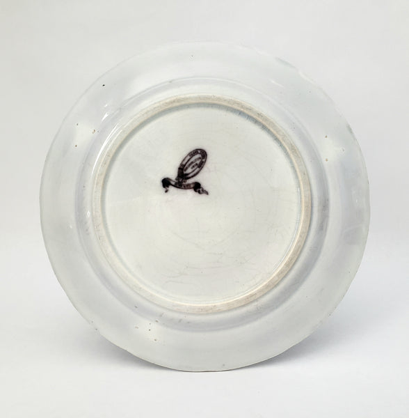 Antique Flow Black Transferware Plate 8 3/4" Washington Vase PW & Co England