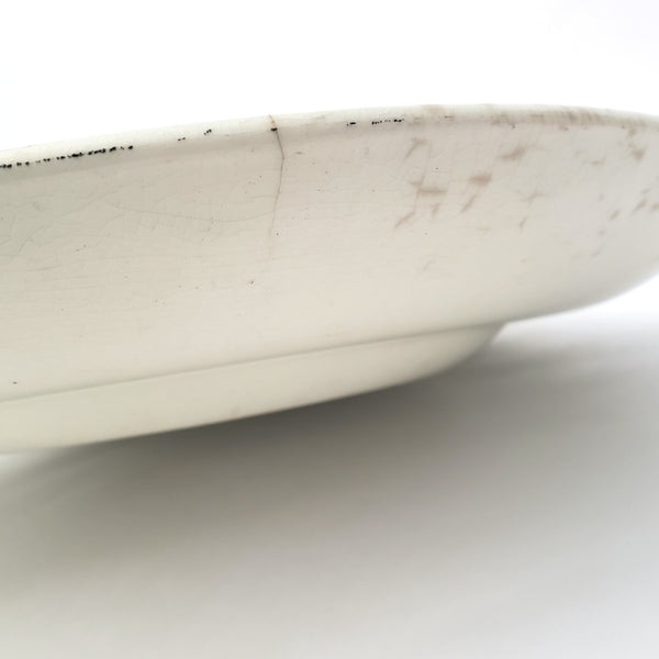 Large English Red Transferware Oval Platter 20" Rural England WR MIDWINTER LTD